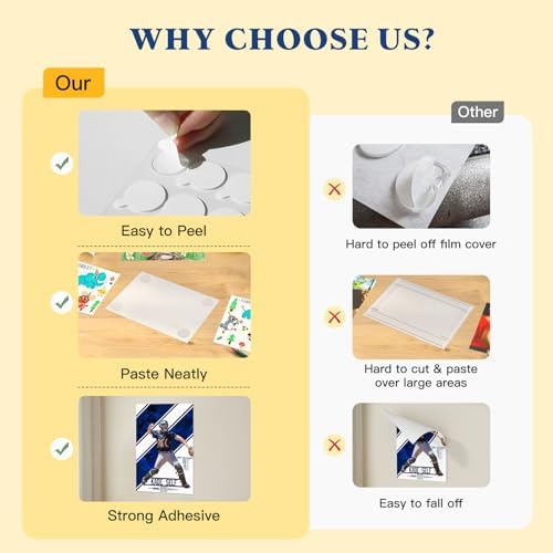 Vimiroo Double Sided Sticky Tack – 490pcs Easy to Peel Sticky Dot,Clear Removable Balloon Glue Poster Dots for Crafts, Posters, Balloons, and DIY Projects