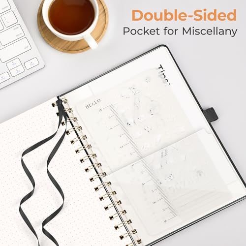 AHGXG Dotted Journal Notebook, 160 Pages, A5 Medium Size (5.7'' x 8.3'')