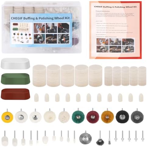 82PCS Buffing & Polishing Kit, 1/8" Shank Rotary Tool Accessories
