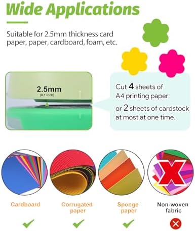 UCEC 2 inch Paper Punch Flower Hole Punch Flower Punches for Paper Crafts