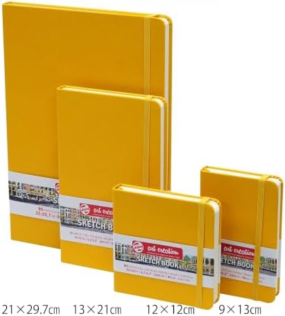 Talens Art Creation Sketchbook, Golden Yellow, 80 Sheets, 4.7 x 4.7 in