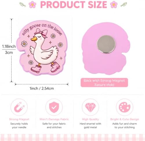 Funny Goose Needle Minder Magnet, Magnetic Sewing Accessory for Embroidery