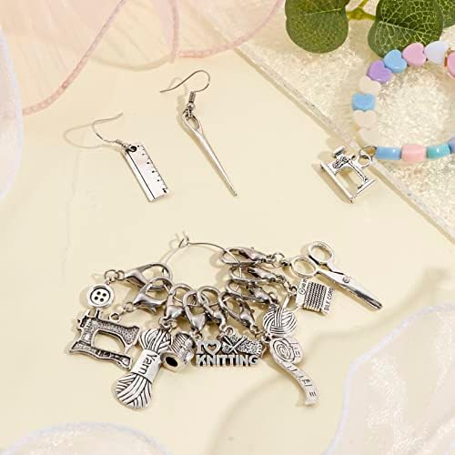 DoreenBeads 12Pcs Knitting Themed Stitch Marker for Crocheting and Knitting