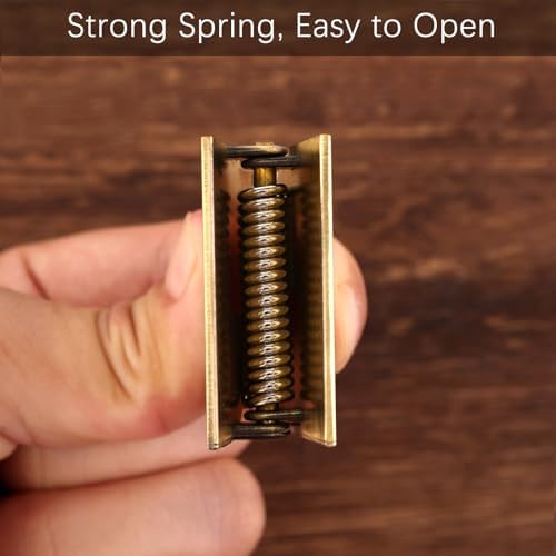 Dizdkizd Vintage Metal Clip for Journals, Planners, Notebooks, Brass Colored Book Clip Little Binder Clip for Page Holder, Book Mark - Tulip