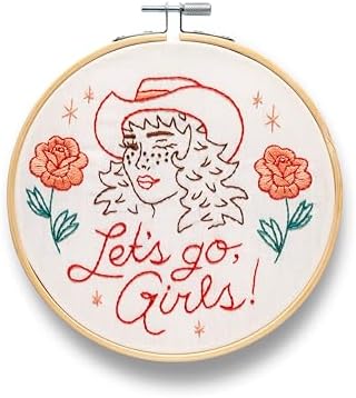 FUNATIC Let's Go Girls Cool and Fun Embroidery Kit for Adults