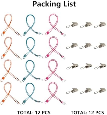 Sexyppl 24pc Cross Stitch Side Clips - Cross-Stitch Fabric Holders, High Elasticity Embroidery Clamps, Adjustable Fabric Fastening Clip