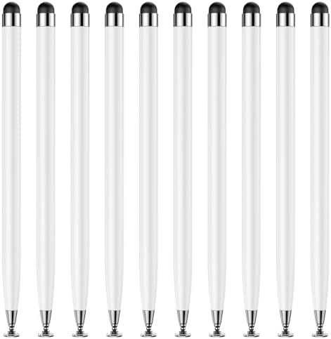 10PCS Stylus Pen for Touchscreen,Lightweight 2 in 1 Design