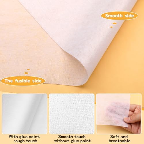 UzecPk Medium Weight 12" X 30yd Fusible Interfacing for Sewing