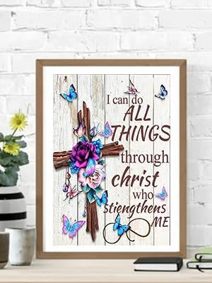 Xylogist Christ Cross Diamond Painting Kits for Adults 12X16Inch