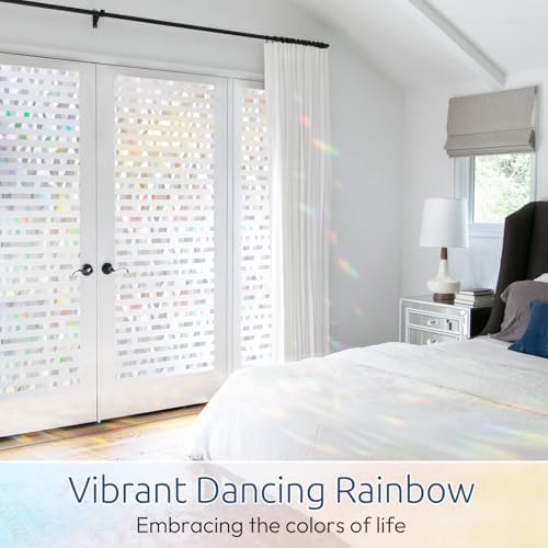 rabbitgoo Window Privacy Film Decorative, 35.4" x 157.4"