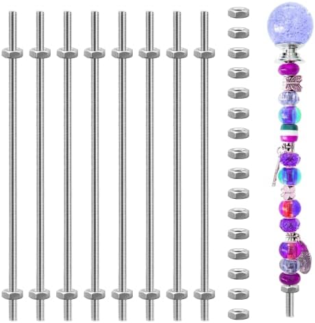 M4 Threaded Rod with Hex Nuts, 10" Stainless Hangers & Stakes