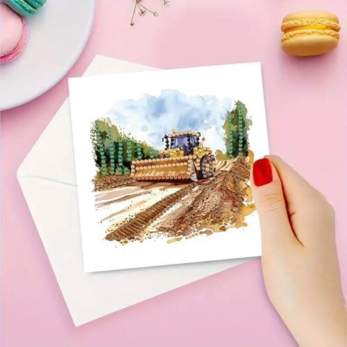 DDGYP 6 Pack,Diamond Painting Greeting Cards with Envelopes, 5.9x5.9in