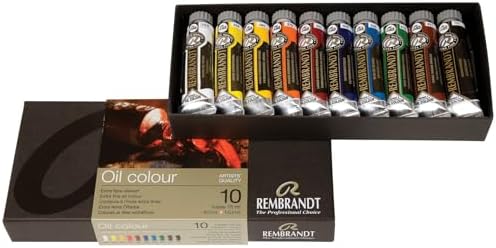 Rembrandt Oil Colour 10x15ml Tube Basic Paint Set