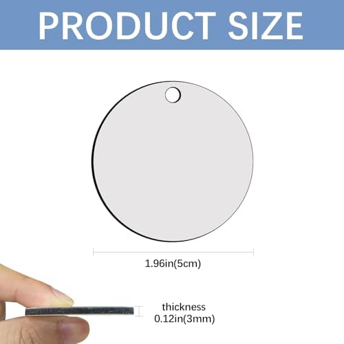 240Pcs Sublimation Keychain Blanks Double Sides 80 MDF Sublimation Keychains Blank with 160 Rings and Clips
