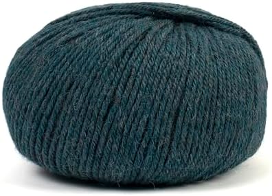 100% Baby Alpaca Yarn for Knitting & Crocheting - Set of 2 Skeins of Premium Yarn DK - Lightweight, Hypoallergenic & Thermal Peru Made - Ideal for Delicate Projects (M019 - Dark Teal)