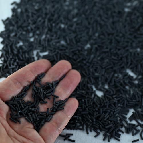 LIKETURE Fake Sprinkles 110g Non-edible Polymer Clay Sprinkles Faux Sprinkle Plastic Sprinkles for Craft Sprinkles Decoration for Resin Filler Slime Add ins Slime Mixed in Shaker Card (Black)