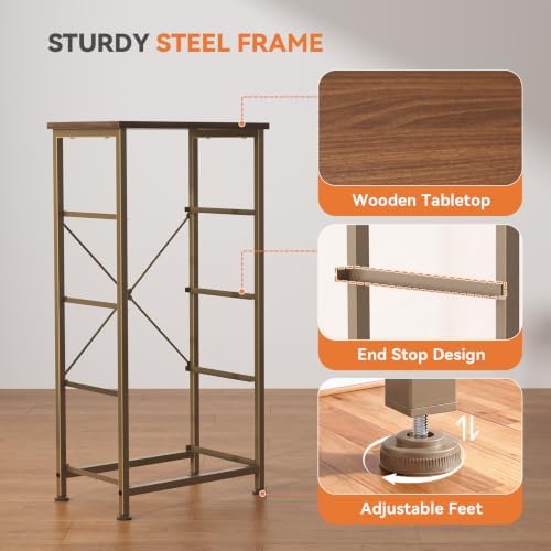 Sweetcrispy Dresser for Bedroom, 4 Drawer Storage Cabinet, Tall Nightstand