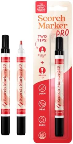 Scorch Marker Pro 3 Pack, Wood Burning Pens for Crafts, Heat Activated