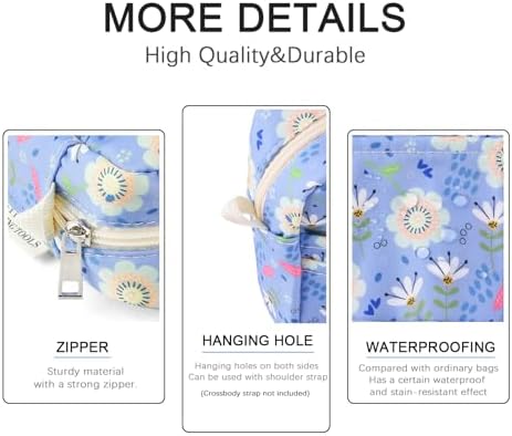 Multiple Pockets Portfolio Organizer with Zippered,Storage Pencil Pouch Bag
