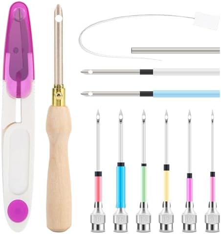 AUGSUN 13Pcs Punch Needle Kit for Craft Beginner Punch Embroidery Kit