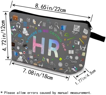 Funny Human Resource Print Small Cosmetic Bag