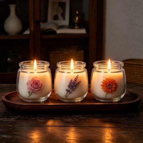 40 Pack 7oz Glass Jars with Cork Lids & PE Lids, Yogurt & Candle Jars