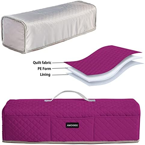 AMOIGEE Padded Dust Cover for Criicut Maker 4, Maker 3, Maker, Explore 4, Explore 3, Explore Air 2, Protective Machine Cover with Handle, Storage Pockets for Craft Accessories and Suppliers