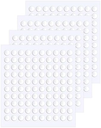 JANYUN 1000 Pcs Double Sided Sticky Dots 6 mm Clear Round Putty for Crafts