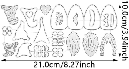 Patchwork Various Elves Metal Cutting Dies for Card Making