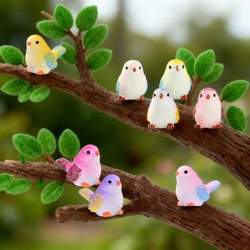 Mini Bird Figurines Resin Silicone Mold for DIY Fairy Garden Decor