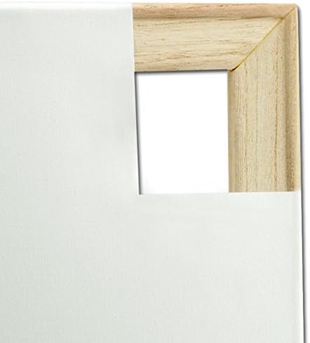 Creative Mark The Edge Deluxe Cotton 1-1/2" Deep Stretched Canvas for Painting, 14x18 Pack of 3, 14oz. Primed Weight, Universal Archival Priming, Medium Tooth, Hand-Stretched Canvas for Painters
