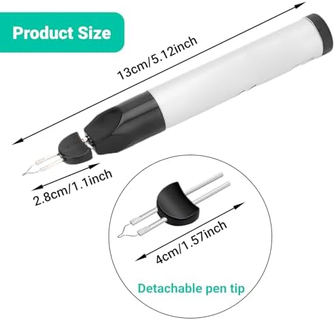 Thread Burning Tool Instant Heat Pen for Melting and Trimming Frayed Threads Sewing Beading Crafts with Safety Cap