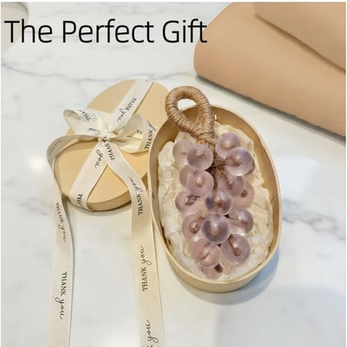 DIY Soap Making Kit, Silicone Grape Soap Molds with Hemp Cord, for Homemade Craft Soap Mold, Exquisite Soap Making Molds for Gift (Without Soap)