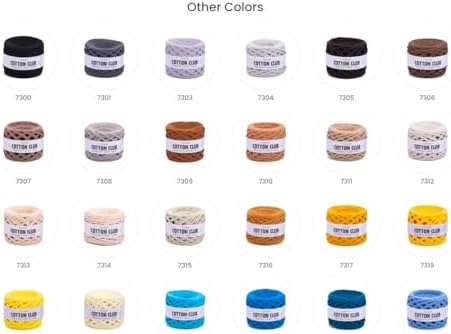 YARNART Cotton Elastic Fabric Spaghetti Premium T-Shirt Knitting Yarn for Bag Basket Cushion Crocheting Projects and Home Decor, Super Bulky (Pack of 1) (7319)