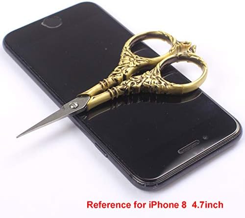 BIHRTC Vintage European Style Scissors Stainless Steel for Cross Stitch