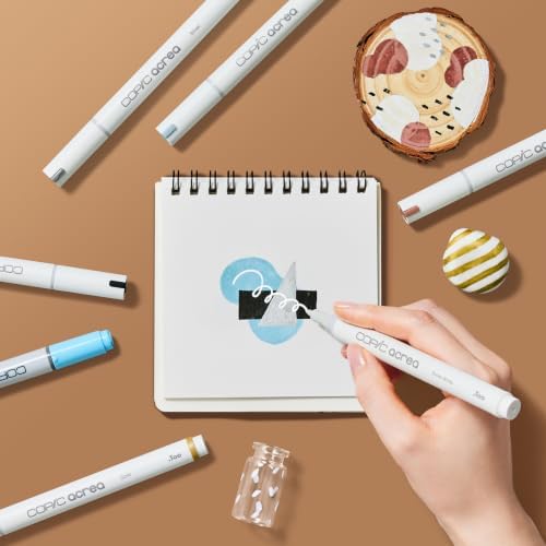 Copic Acrea 6 Colors Set Essentials, water-based pigment ink drawing pens