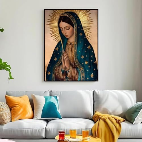 WNPOKN Virgin Mary Diamond Art Kits for Adults 12 x 16 inch