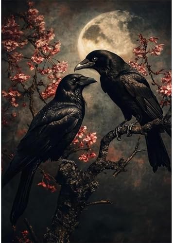 Halloween Diamond Art Kits for Adults Round Diamond Painting 12x16 Inch