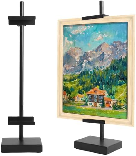 AZEAM 17" Adjustable Tabletop Easel Stand, Black Picture Easels for Display