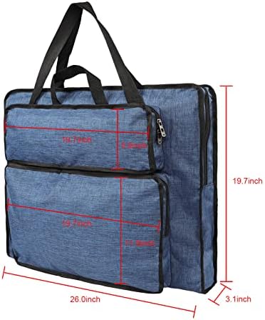 Students Water-Resistant Artist Portfolio Tote for Art Supplies Storage - 8K Drawing Board Carry Shoulder Bag, Sketch Pad Board Case - Durable Portfolio