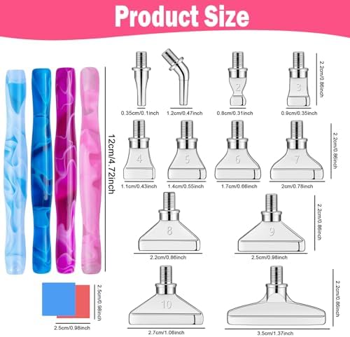 DoreenBow 28Pcs Diamond Art Tools Metal Thread Tip Diamond Art Accessories