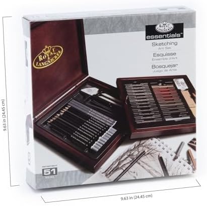 Royal & Langnickel RSET-SKET1600 Premier Sketch Pencil Art Set, 51-Piece