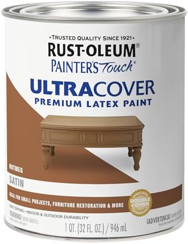 Rust-Oleum Painter's Touch Latex Brush-On Paint, Satin Nutmeg