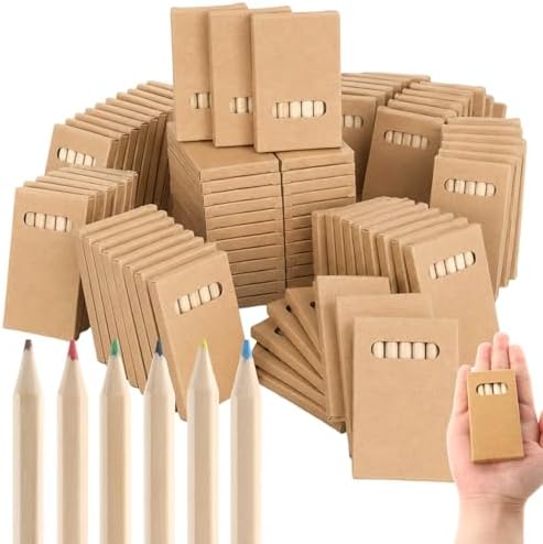 gisgfim 120 Packs Mini Colored Pencils Bulk for Kids 3.5'' Short Colored Pencil in Box Pre-sharpened Drawing Pencil 6 Color Mini Pencils for Student Teacher Classroom Easter Gift Painting Party Favor