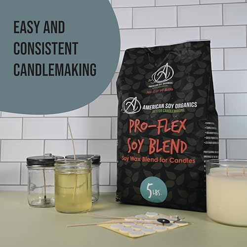 American Soy Organics Pro-Flex Soy Blend Wax Beads for Candles, 10 lbs