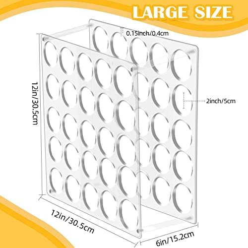 Vinyl Storage Rack 25-Holes Vinyl Holder Acrylic Vinyl Roll Storage for Craft Room, Vinyl Organizer for up to 25 Vinyl Rolls (25Holes)