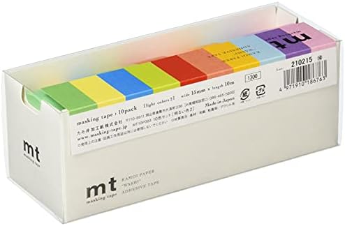 MT Washi Masking Tapes, Set of 10, Bright Colors (Mt10P003)(Japan Import)