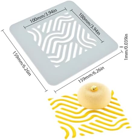 2pcs/lot Silicone Embossing Mat Hollow Out Maze Pattern for Baking