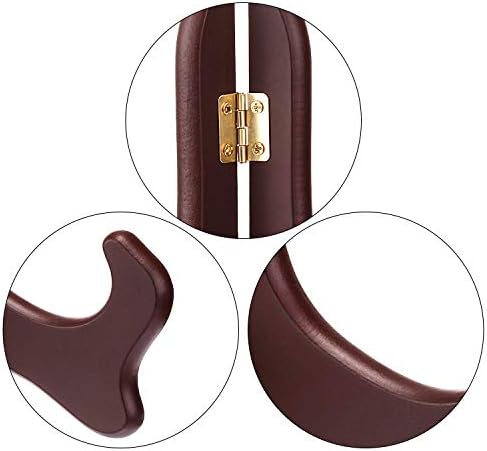 Tatuo 4 Packs Wooden Display Stand Plate Holder Easels, Red, 6 Inch