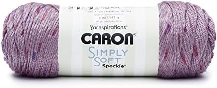 Caron Simply Soft Speckle Acrylic Yarn for Crocheting, Snapdragon, 3-Pack